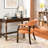 LUMERA Collection Tufted Arm Dining Chair Orange-667664906-608087497
