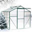 Serre de jardin arrière 6 pi x 8 pi, polycarbonate simple 4 mm, structure de jardinage stable 6 pi x 8 pi, système de drainage efficace en polycarbonate bloquant