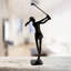 GOLFER LADY Iron Figurine 29cm-92166266