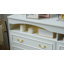 Commode à 6 tiroirs de 55,12 po de largeur, commode double large avec éclairage, commode de rangement en bois de style campagnard rétro, commode de style campagne française pour chambre à coucher, meuble télé pour salon-1431264765