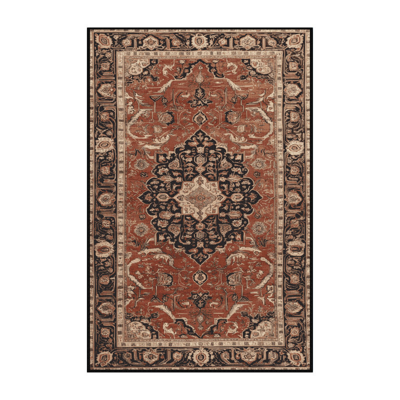 Tapis brun lavable à la machine, Tapis de couloir 2 pi x 5 pi