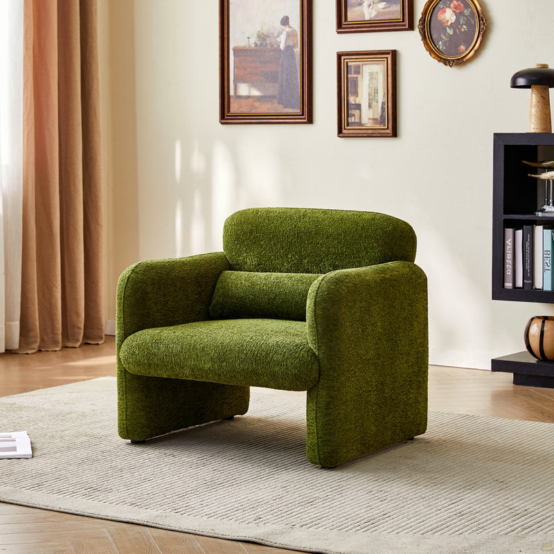 Fauteuil 34 "Boucle Cloud, Vert