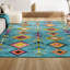 Tapis bleu clair / multicolore Bosswick-1269362320