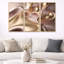 Subtile sophistication en rose exquis et doré - reproduction d'art sur toile 3 pièces-87538252-87538253