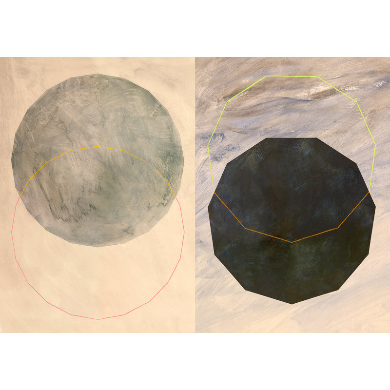 Minimal & Geometric: Morfi by Patrizia Novello - No Frame Print on Canvas, 60cm H x 80cm W x 4cm D