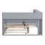 Lit de jour en bois avec lit gigogne simple, tablette de rangement et ports de chargement USB-7687856-7687859