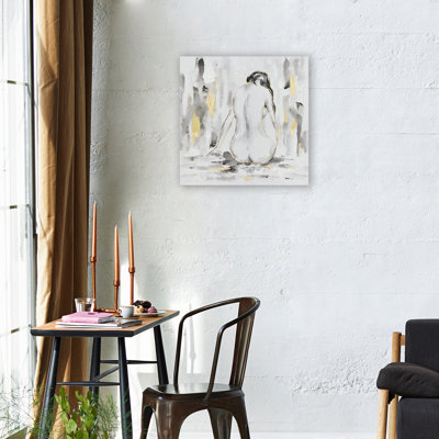 Dame nue - peinture sur toile tendue