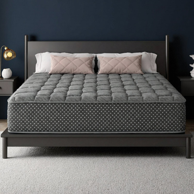 Matelas hybride matelassé ferme de 13 pouces avec mousse viscoélastique rafraîchissante LUMERIS - Confort de soutien, soulagement de la pression, certifié CertiPur US pour toutes les tailles