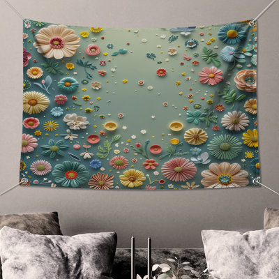 Floral Wall Tapestry - Nature Wall Decor