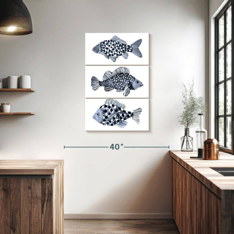 Blue Fish II, 38" H x 24" W