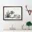 Cow at Rest by Jean Bernard - Picture Frame Drawing Print-55510568-55510569