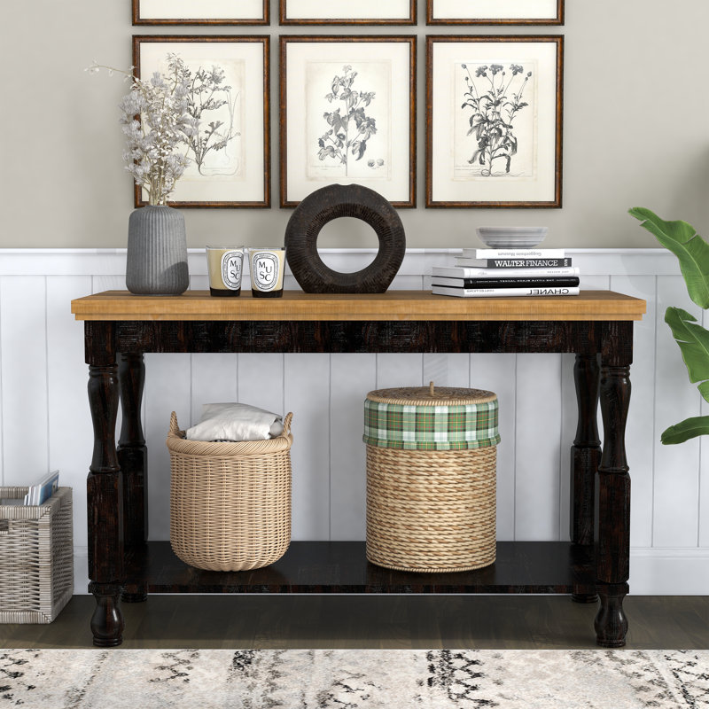 Console 47,5 po, Bois de chêne