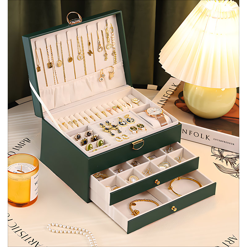 Boîte à bijoux +, Vert