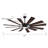 Modern Wood Windmill  Ceiling Fan with Light, Dual-Finish 12 Blades for Indoor/Outdoor-401165919