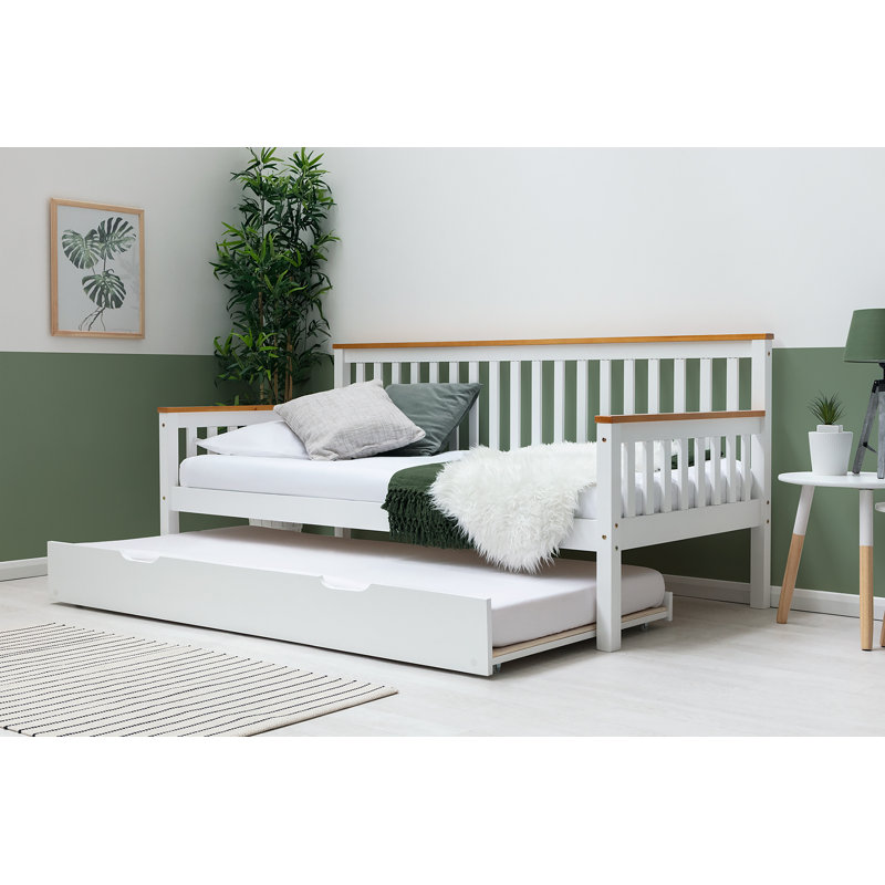 Demers Daybed, European Single (90 x 200cm), White/Oak