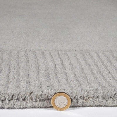 Lhea Solid Colour Hand Woven Area Rug