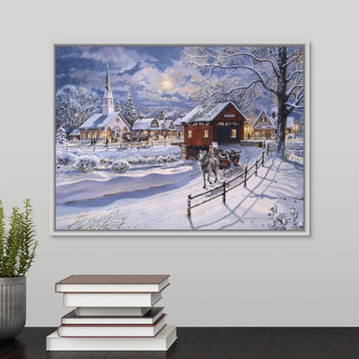 "winter-bateau" par jess hager, peinture sur toile