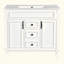 Meuble-lavabo de 36 po avec lavabo supérieur, armoire à miroir, armoire de rangement moderne avec 2 portes à fermeture douce et 2 tiroirs, meuble-lavabo simple-407764740