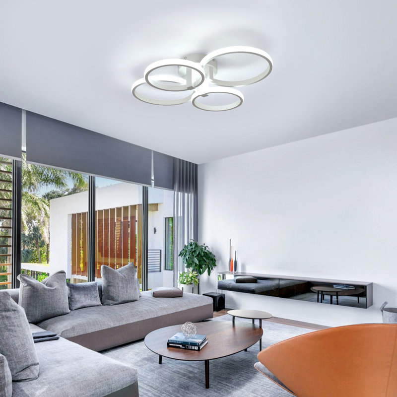 Daizjah 4-Light LED Flush Mount Ceiling Light