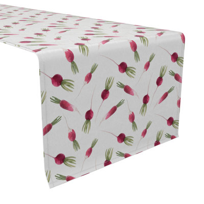 Fabric Textile Products, Inc. Table Runner, 100% Cotton, 16X90", Radish Garden