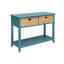 Console bleu sarcelle avec tablette inférieure-212524254