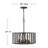Reid Four-Light 12V Outdoor Caged Chandelier