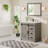Chimira 31" Sliding Barn Door Bathroom Vanity with Sink, Farmhouse Small Single Bathroom Vanity Set, Gray-98181815