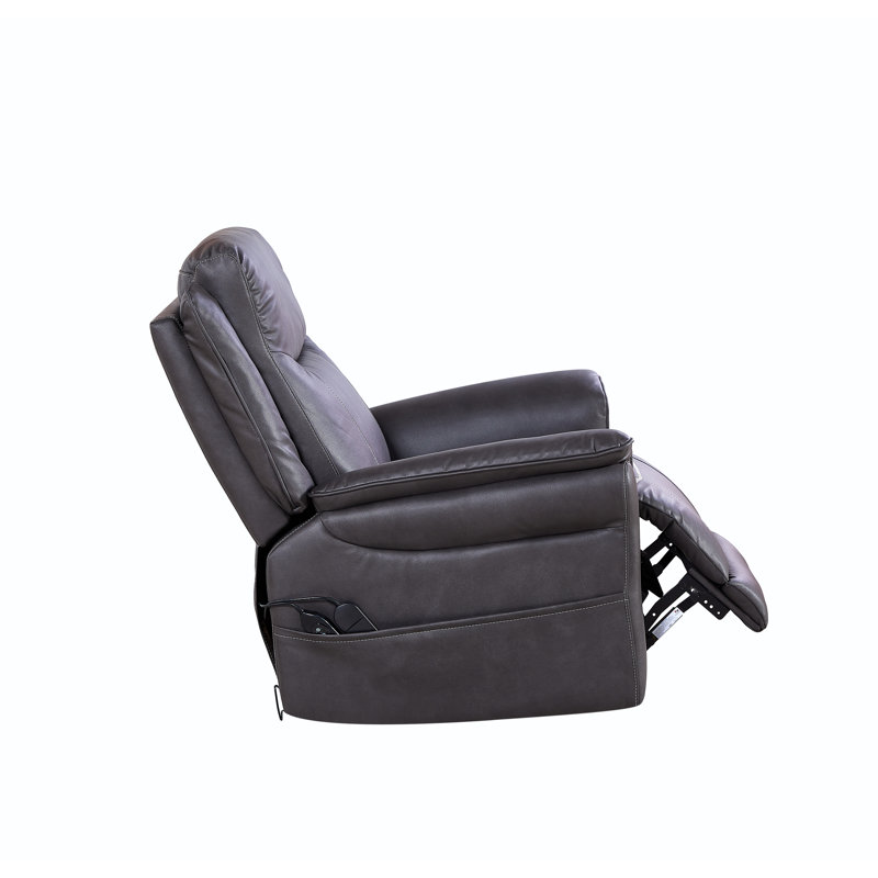 Liyasi Okin Motor Rocking And 240 Degree Swivel Single Sofa Seat Recliner Chair  Infinite Position, Gray