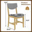 Chaise rustique Farmhouse - Structure en bois massif avec coussin en tissu, revêtement rembourré pour plusieurs pièces-83771860