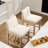 Howard Modern Farmhouse 26" H Linen Upholstered Counter Stool with Ergonomic Curved Back and Solid Wood Frame-598433153
