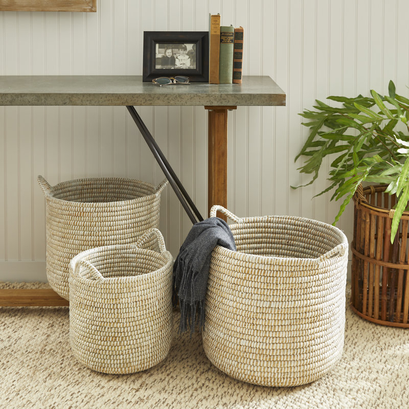 3 Piece Seagrass General Basket Set