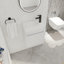 Meuble-lavabo mural 18 po avec lavabo en résine et porte d'armoire à fermeture en douceur-121099680