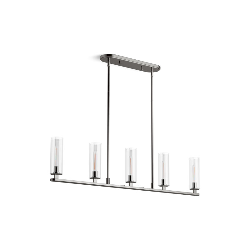 Crue 45 In. Linear Chandelier, Satin