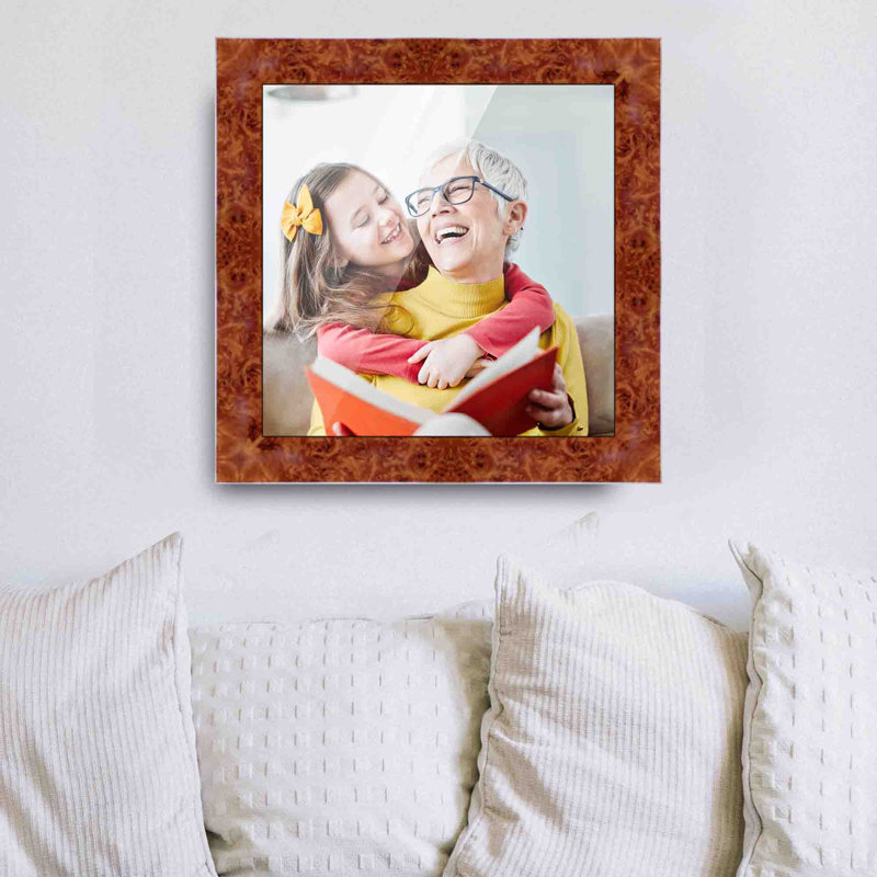 Cadre photo en bois massif Emmajane, L 16 po x H 16 po