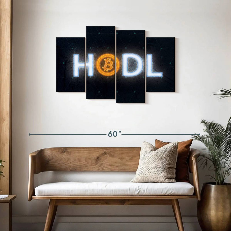 Kerner brillant Hodl, H 27 po x l 43 po