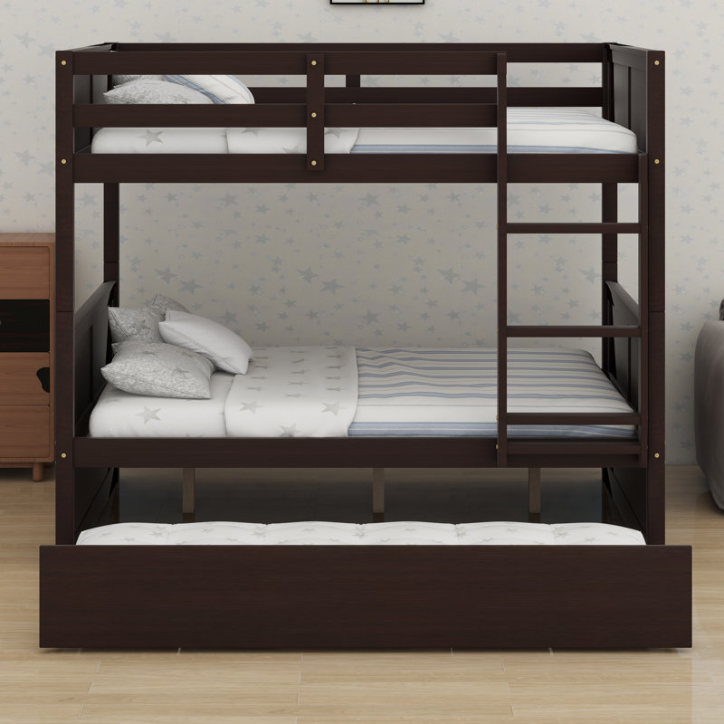 Bunk Bed With Trundle, Espresso
