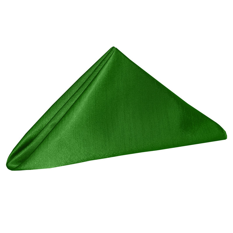 Zinaida Silk Square Napkin, Kelly