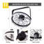 22 Inch Modern Black Wall Mounted Ceiling Fan With Light And Remote, Caged Fan With Adjustable Tilt Head