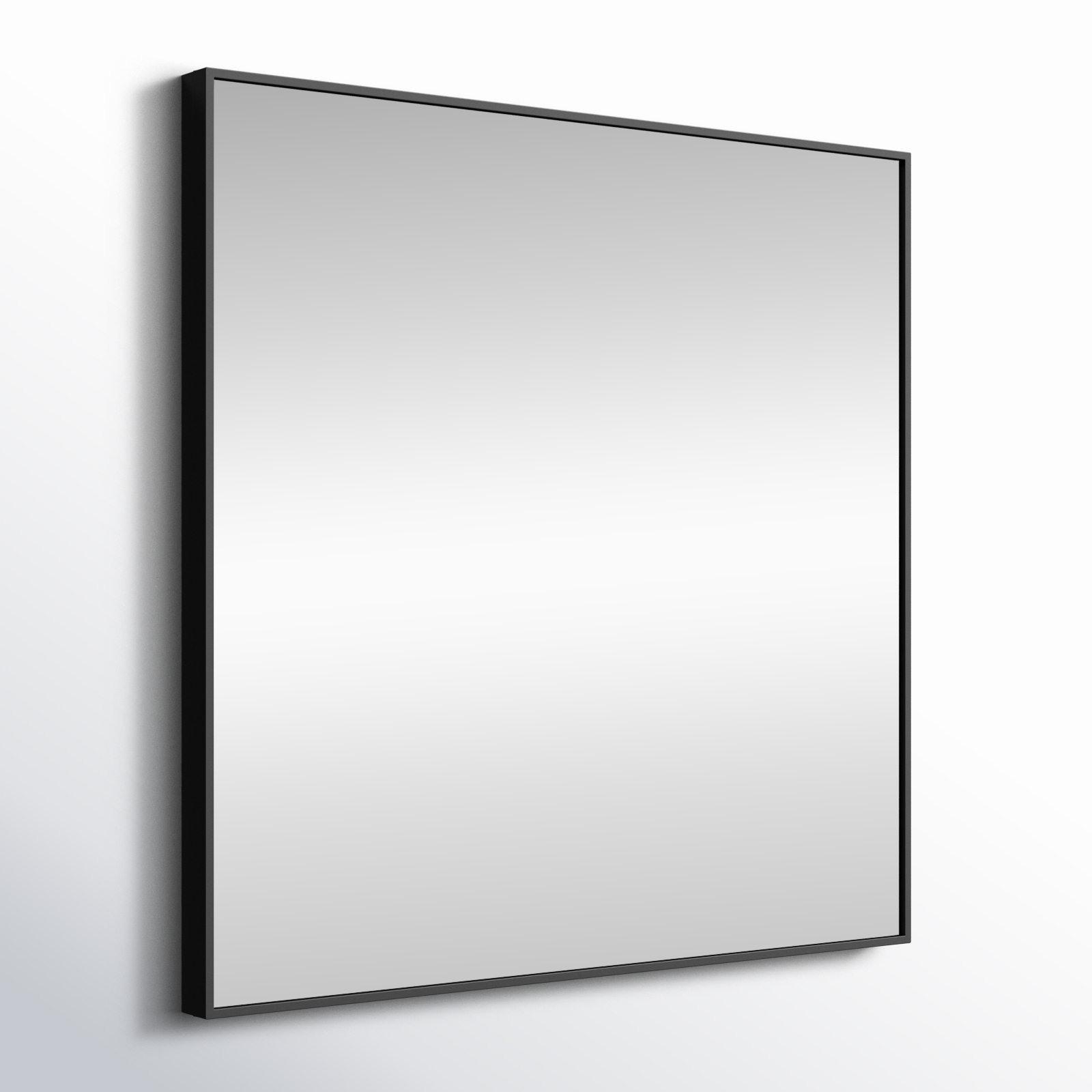 Sabine 36" Accent Mirror, 36" x 36", Black