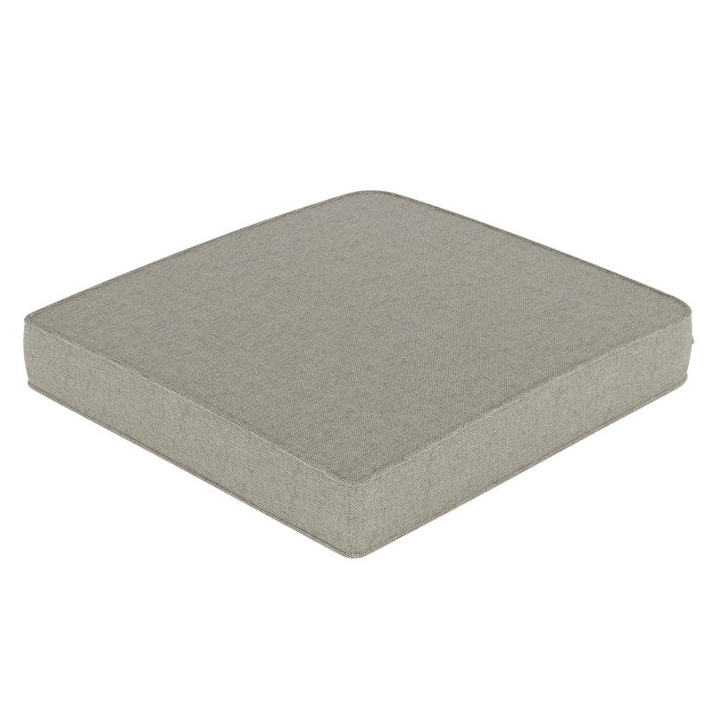 Amala Sunbrella® Outdoor Dining Seat Cushion, Spectrum Dove Sunbrella® Plainweave