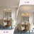 Aarzo 6-Light White Boho Dimmable Chandelier with Rattan Shades, Adjustable Height, for Dining Room & Living Room-463207915