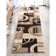Tapis abstrait brun / beige Shaliya
