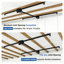 Support de rangement de garage noir de 3 pi x 6 pi, système de fixation au plafond avec système à manivelle pour plafonds de 10 à 12 pi, fabrication entièrement en acier d'une capacité de 370 lb-399929338