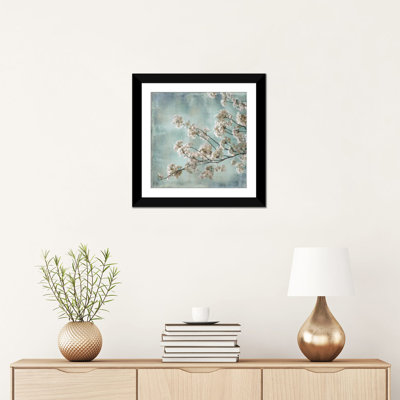 «Aqua Blossoms I», reproduction d'art sur toile