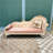 82.68"French solid wood upholstered queen-sized chair