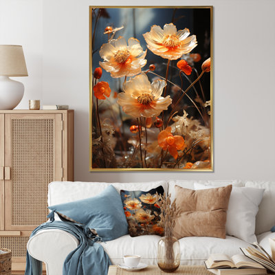 " Peach Sunkissed Petals Wildflowers I "