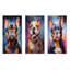 Bulldog Boldness - ensemble de 3 reproductions d'art mural en métal-389360387