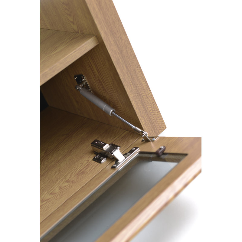 Unfinished TV Stand for TVs up to 55", Oak/Grey