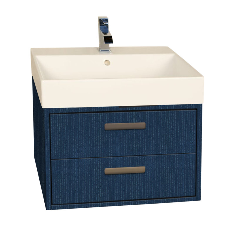 Aquasei 23.12'' W Single Bathroom Vanity Base, Horizon Blue
