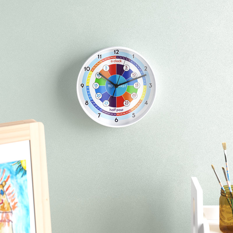 Deweese Colorful Kids Learning Wall Clock - 25 cm / 9.8 in